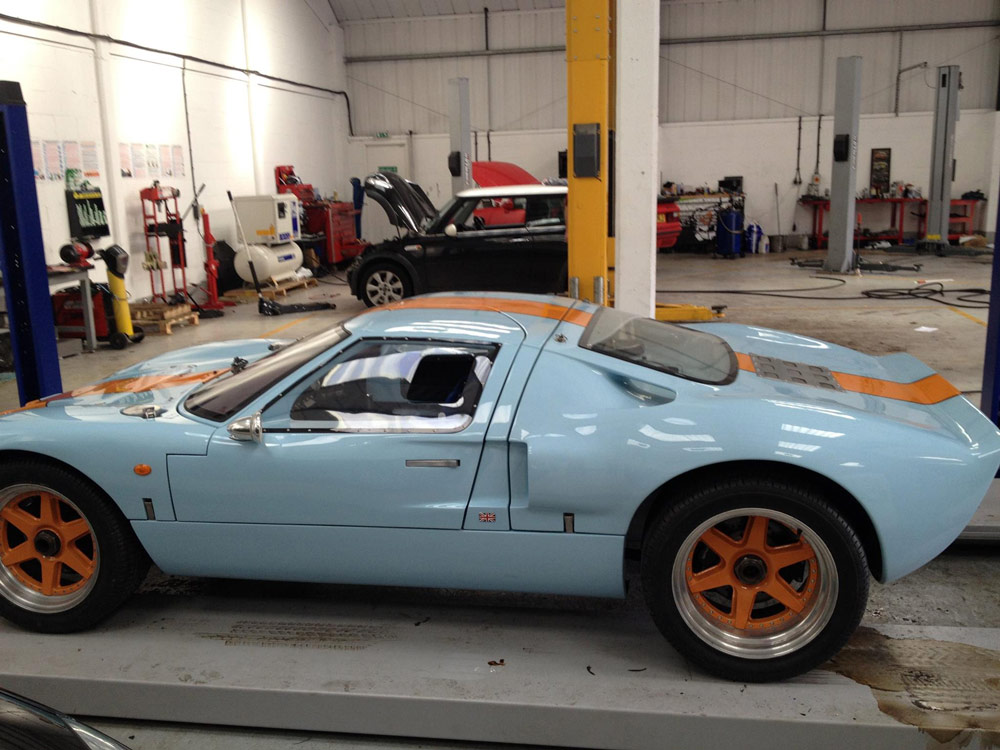 MOT on a classic Ford GT 40.